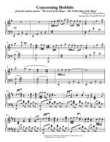 the lord of the rings the fellowship of the ring concerning concerning hobbits violin sheet music