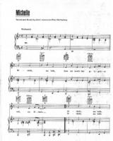 The Beatles - Michelle - Free Downloadable Sheet Music