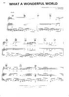 Louis Armstrong - What A Wonderful World - Free Downloadable Sheet Music