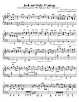 The Nightmare Before Christmas - Jack And Sally Montage - Free Downloadable Sheet Music